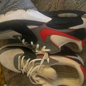 Nike Air Max Shoes - Red, Gray, and Black